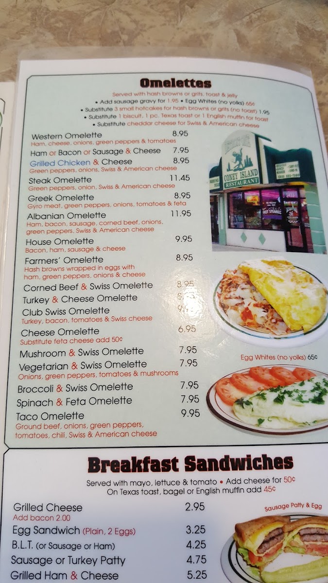 Detroit One Coney Island Restaurant Photo Menu 9