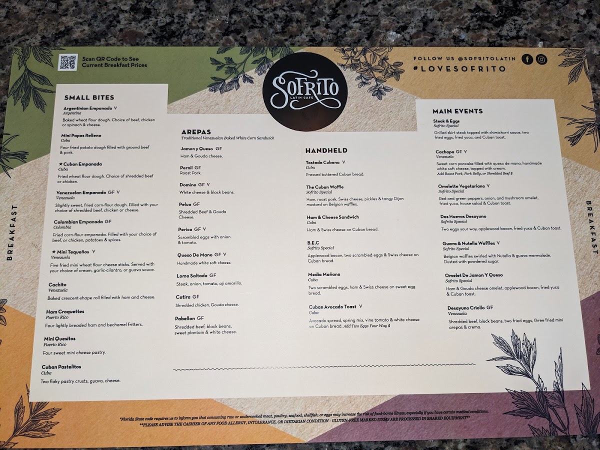 Sofrito Latin Cafe Photo Menu 2