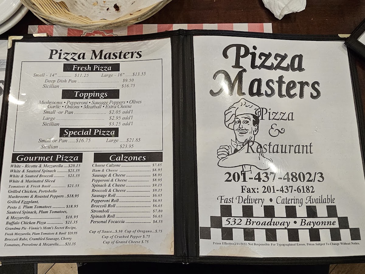 Pizza Masters Photo Menu 8