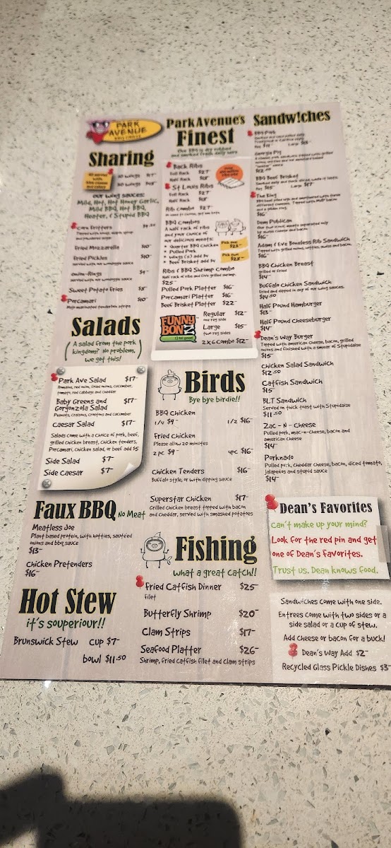 Park Avenue BBQ Grille Photo Menu 3