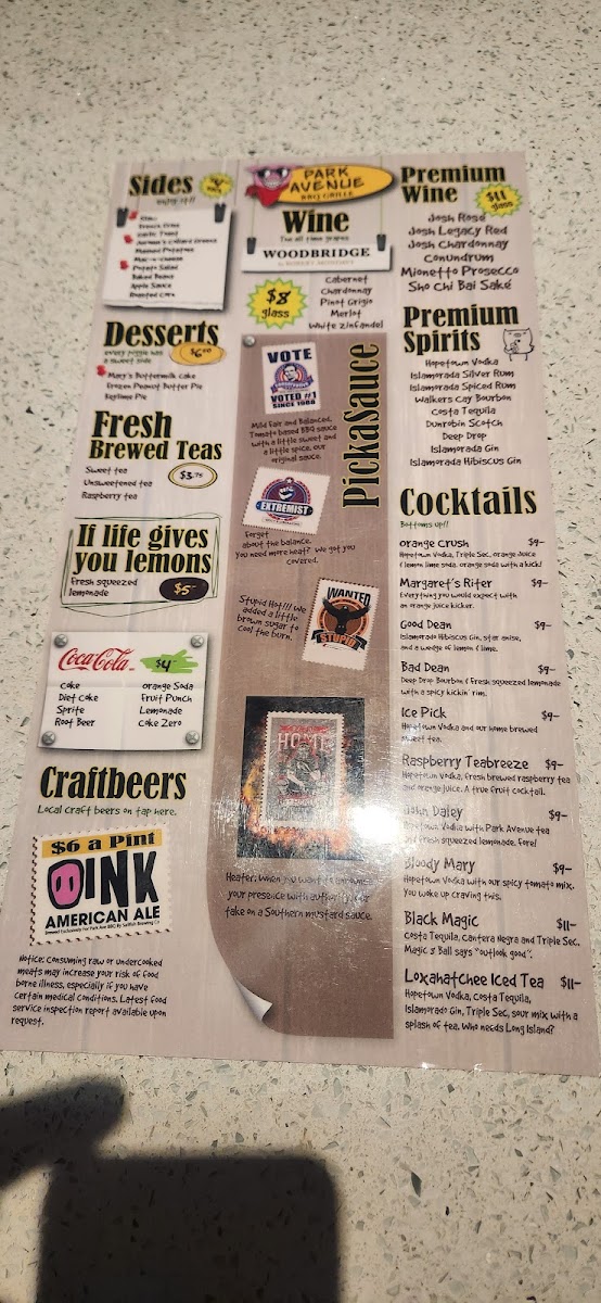 Park Avenue BBQ Grille Photo Menu 4