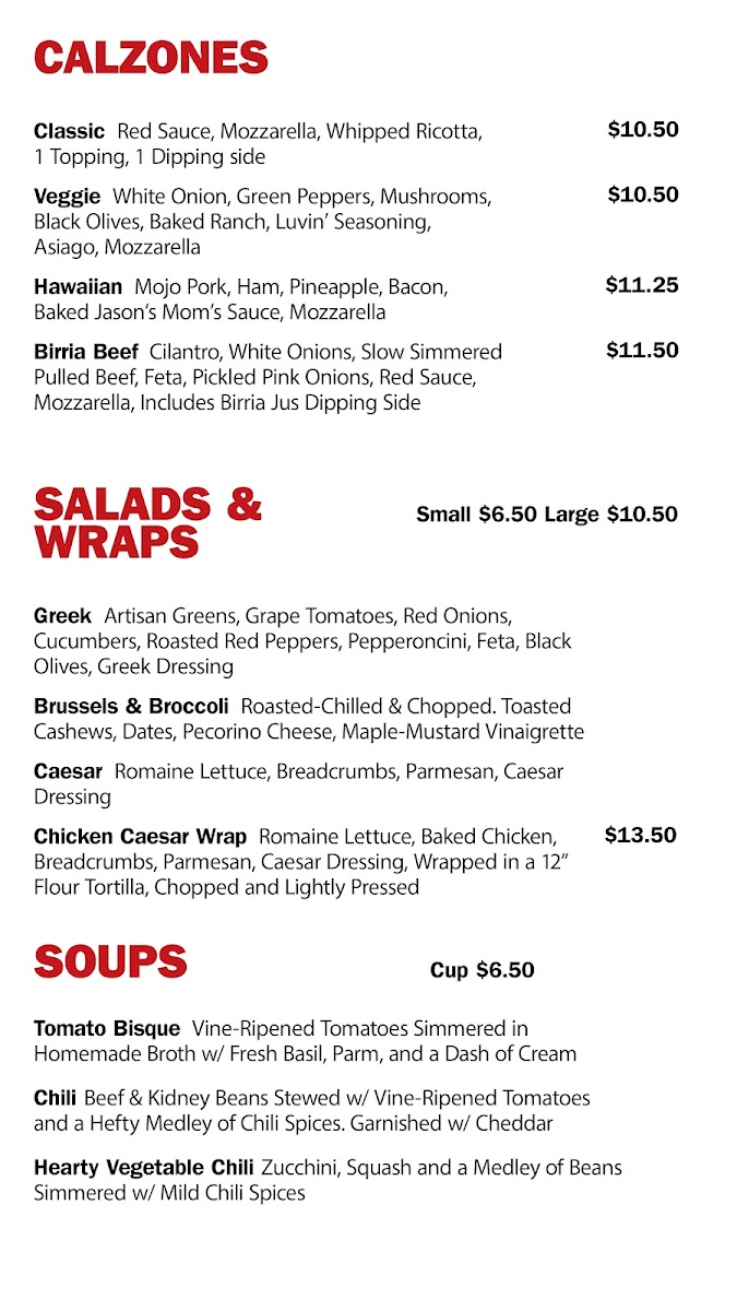 Lazy Moon Pizza Photo Menu 1
