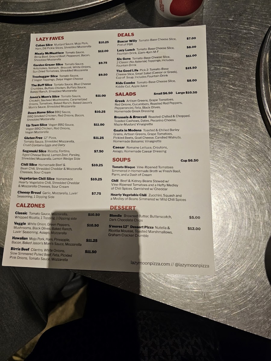 Lazy Moon Pizza Photo Menu 10