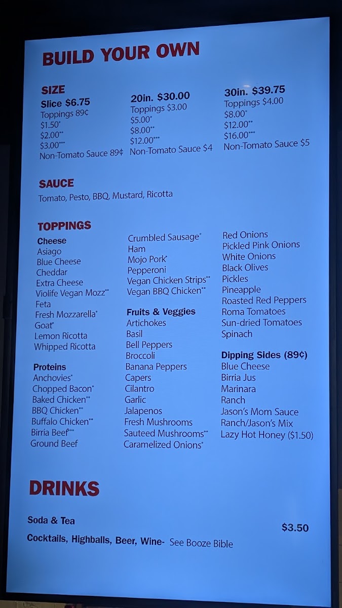Lazy Moon Pizza Photo Menu 5
