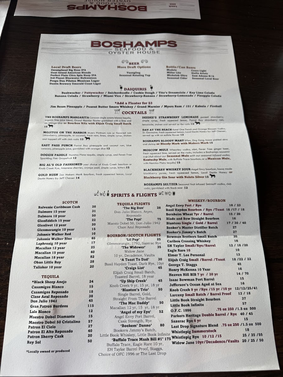Boshamps Seafood and Oyster House Photo Menu 8