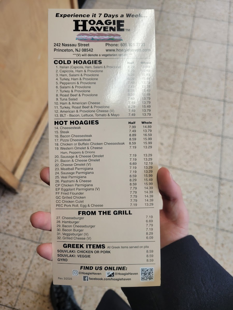Hoagie Haven Photo Menu 2