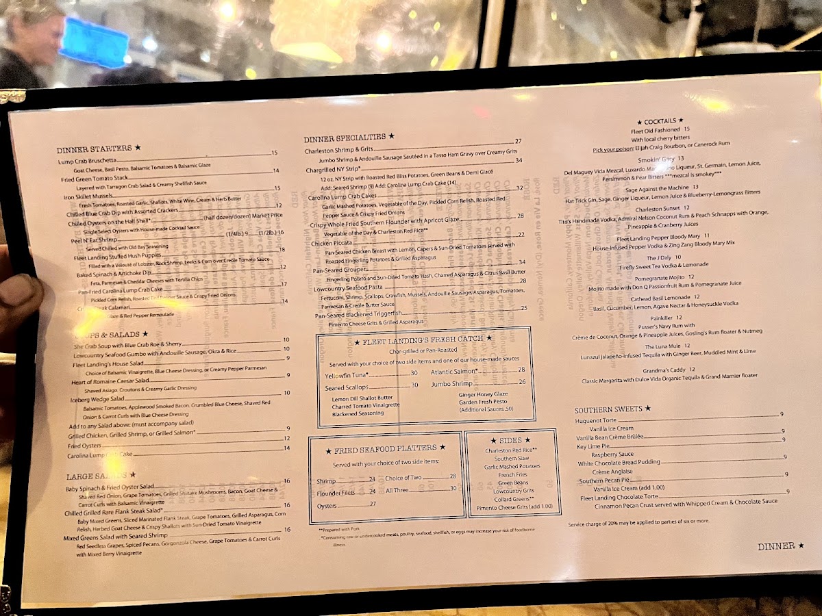 Fleet Landing Restaurant & Bar Photo Menu 1