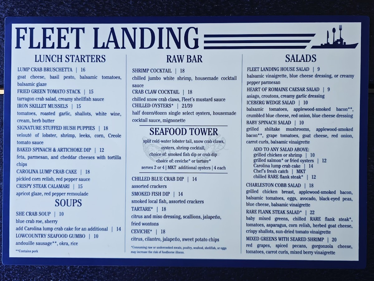 Fleet Landing Restaurant & Bar Photo Menu 3