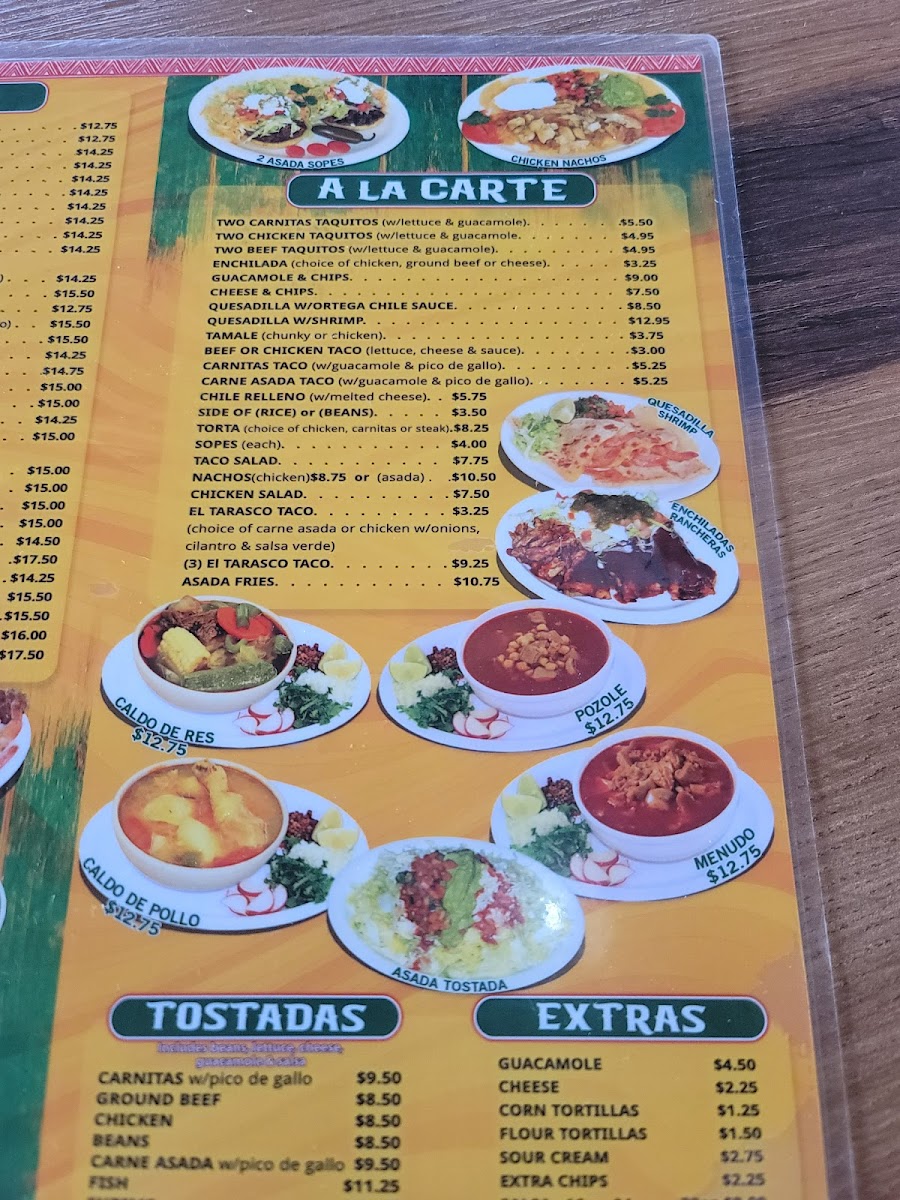 El Tarasco Mexican Food Photo Menu 3
