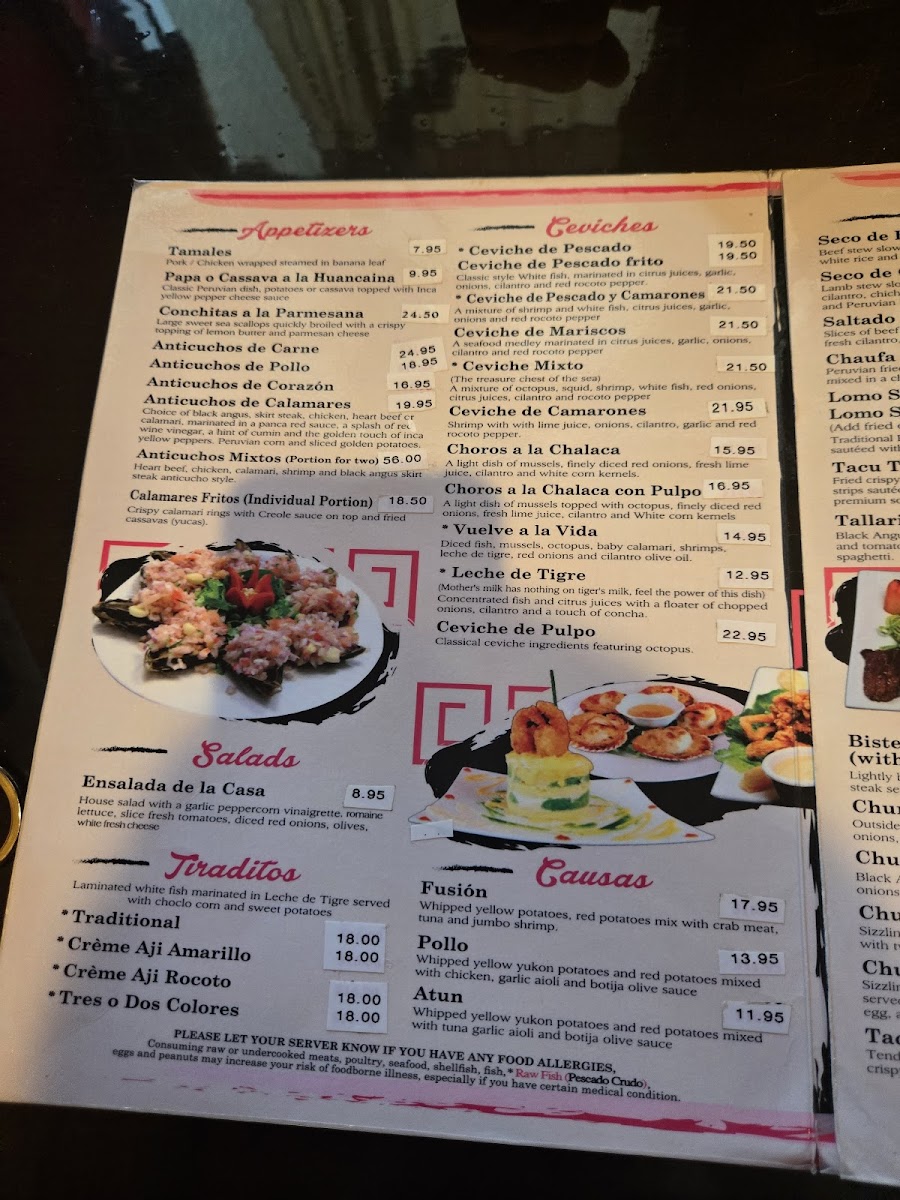 Ceviche House Photo Menu 4