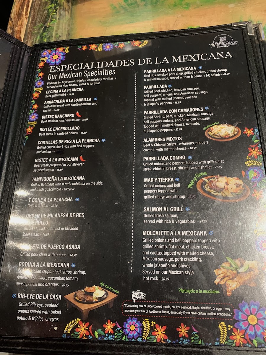 La Mexicana Restaurant Photo Menu 10