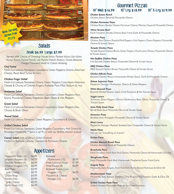 Soho Pizza Photo Menu 3