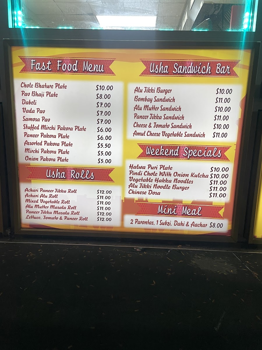 Usha Foods Photo Menu 10