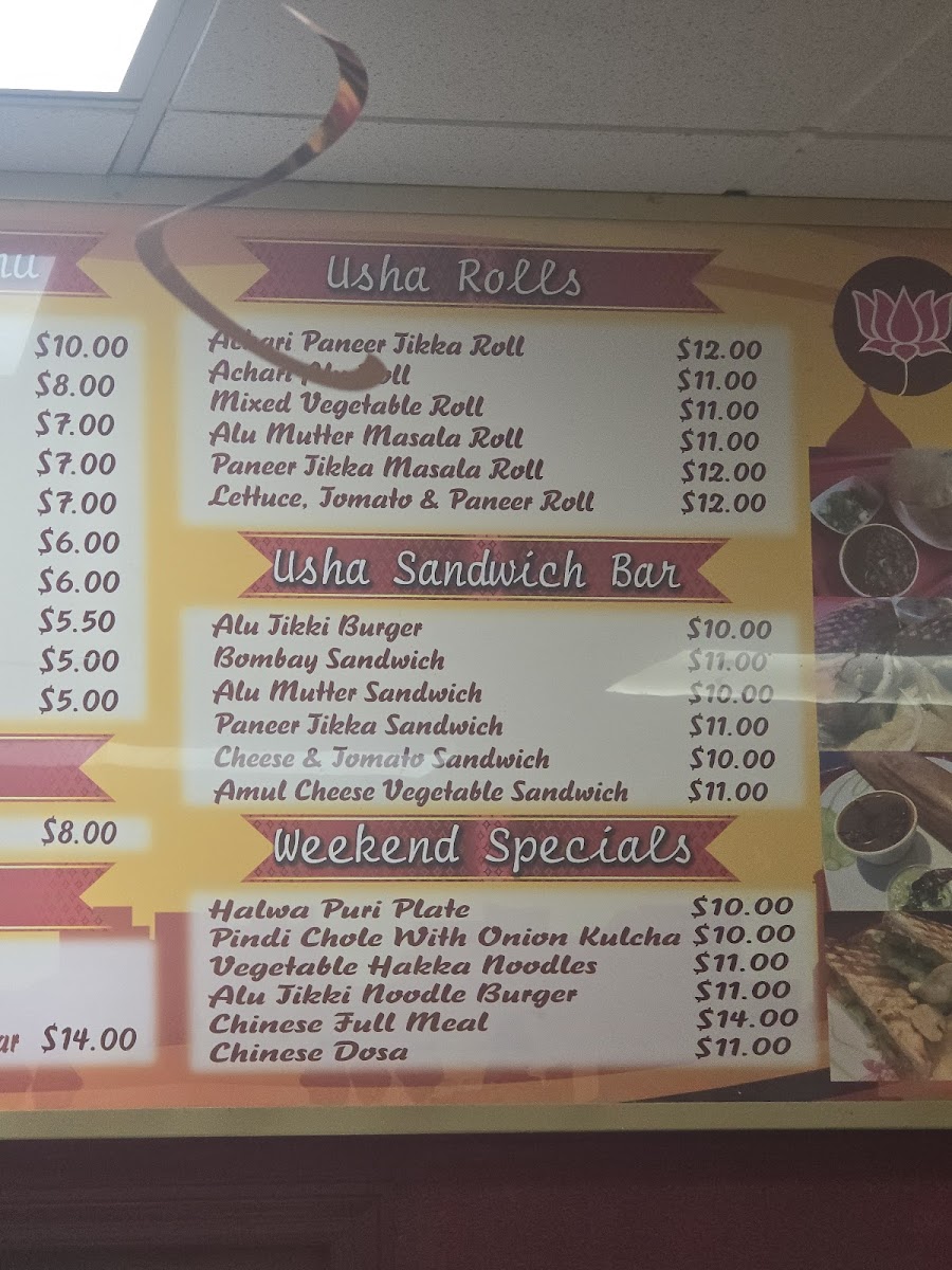 Usha Foods Photo Menu 3