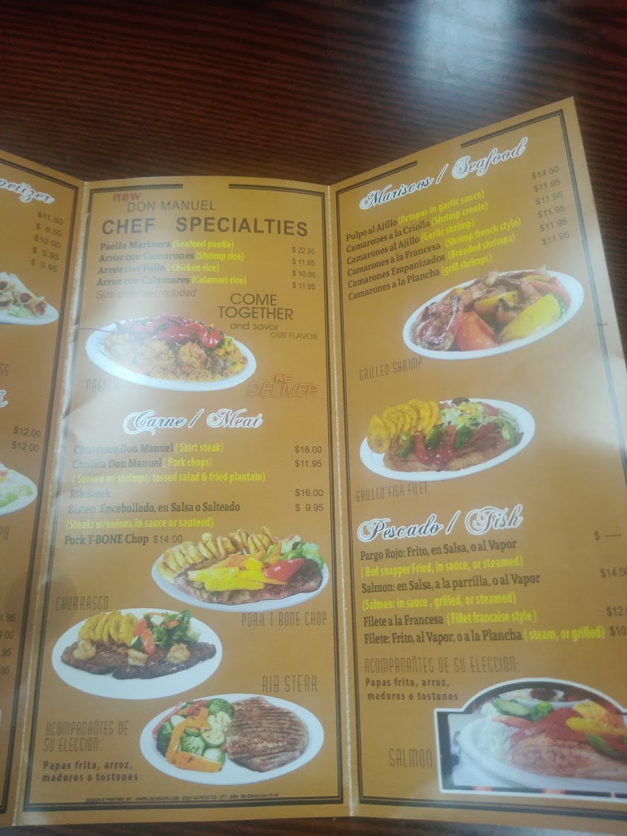Don Manuel Photo Menu 2