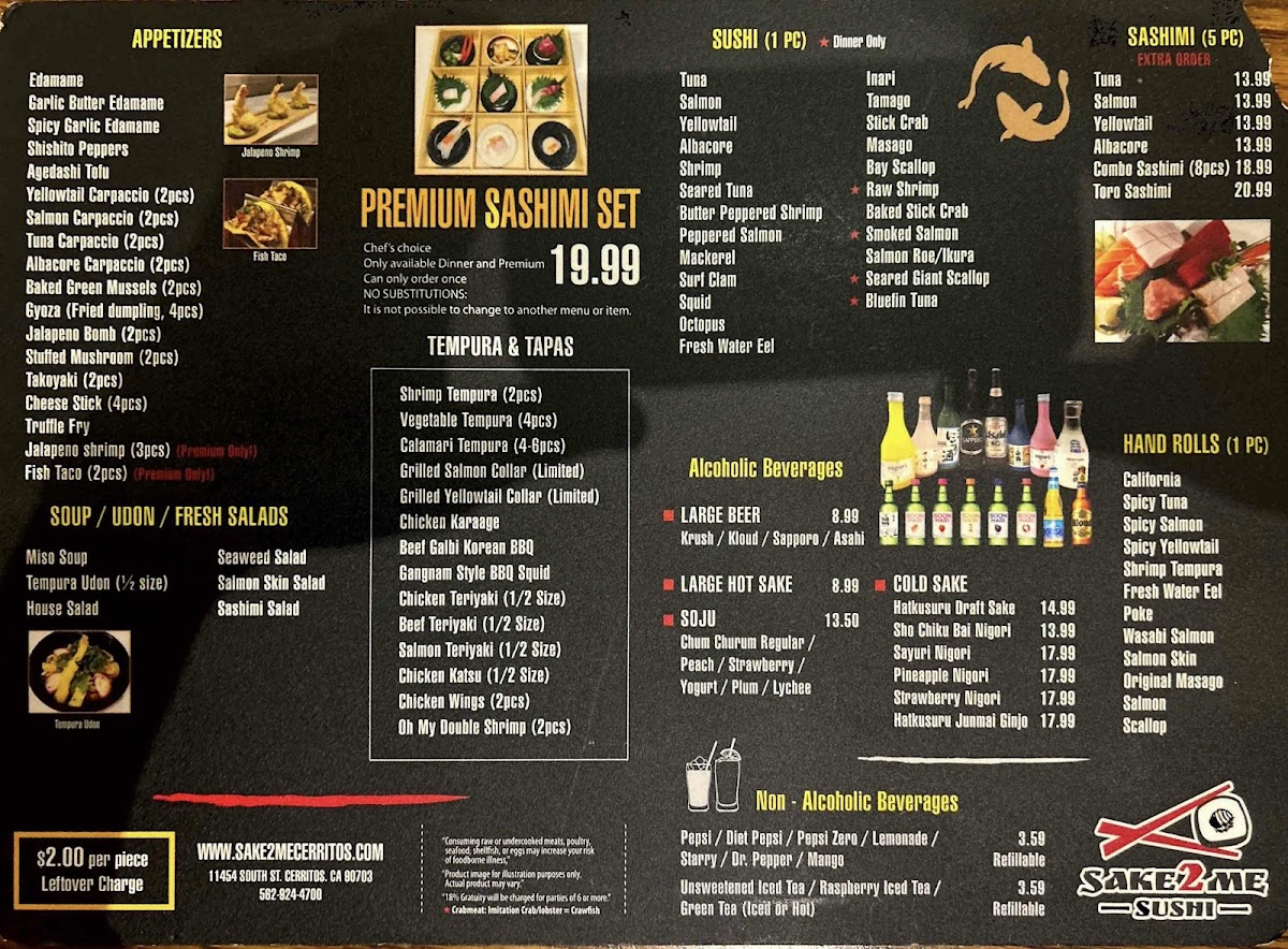 Sake2Me Sushi - Cerritos Photo Menu 2