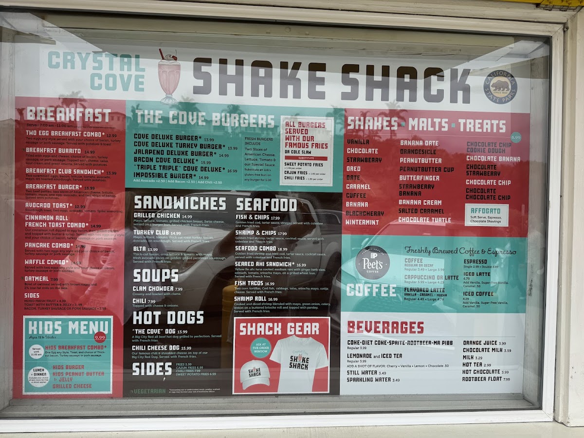 Crystal Cove Shake Shack Photo Menu 4