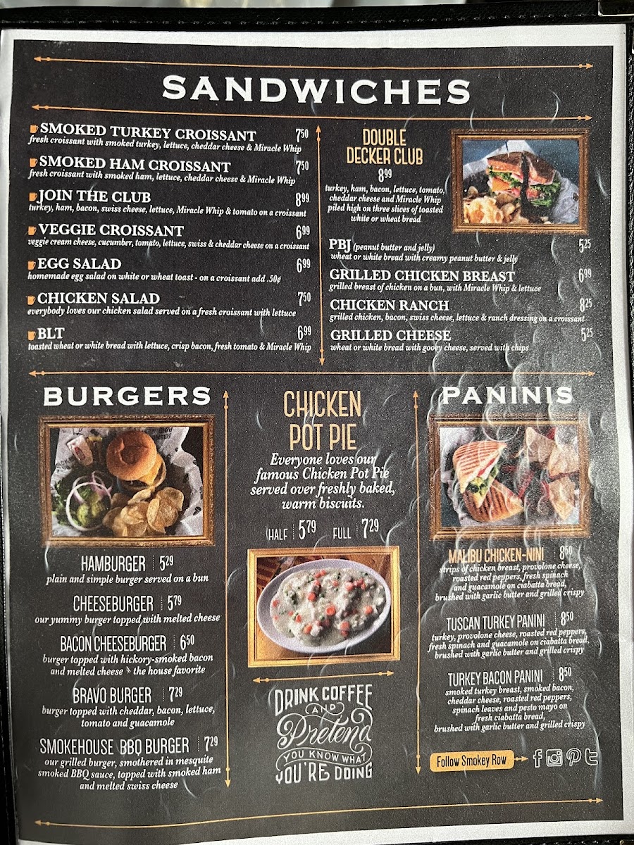 Smokey Row Coffee Photo Menu 5