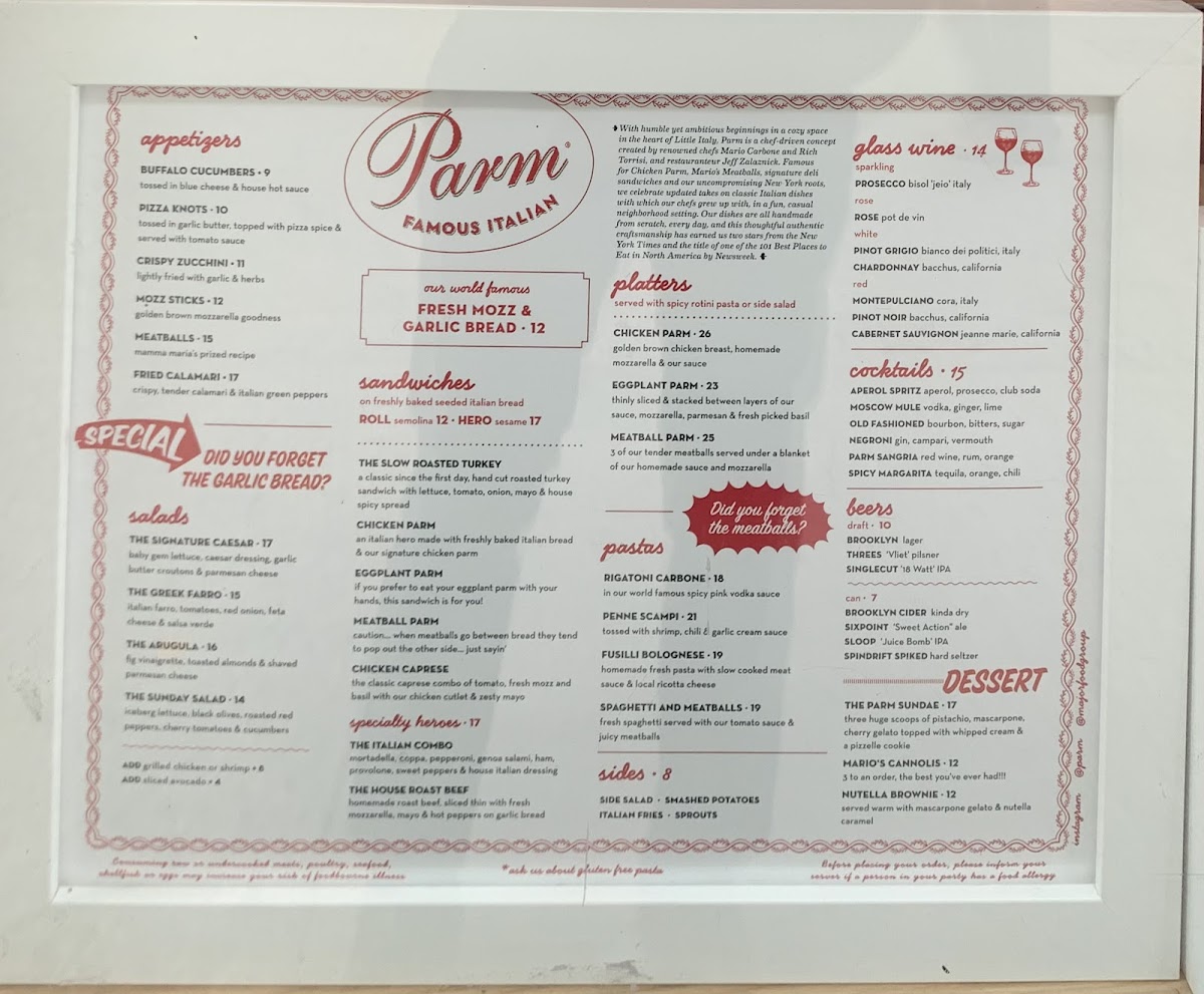 Parm Battery Park City Photo Menu 6