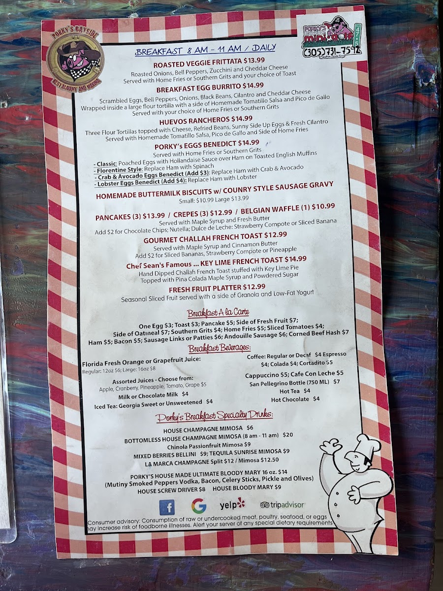 Porky's Bayside Restaurant and Marina Photo Menu 10