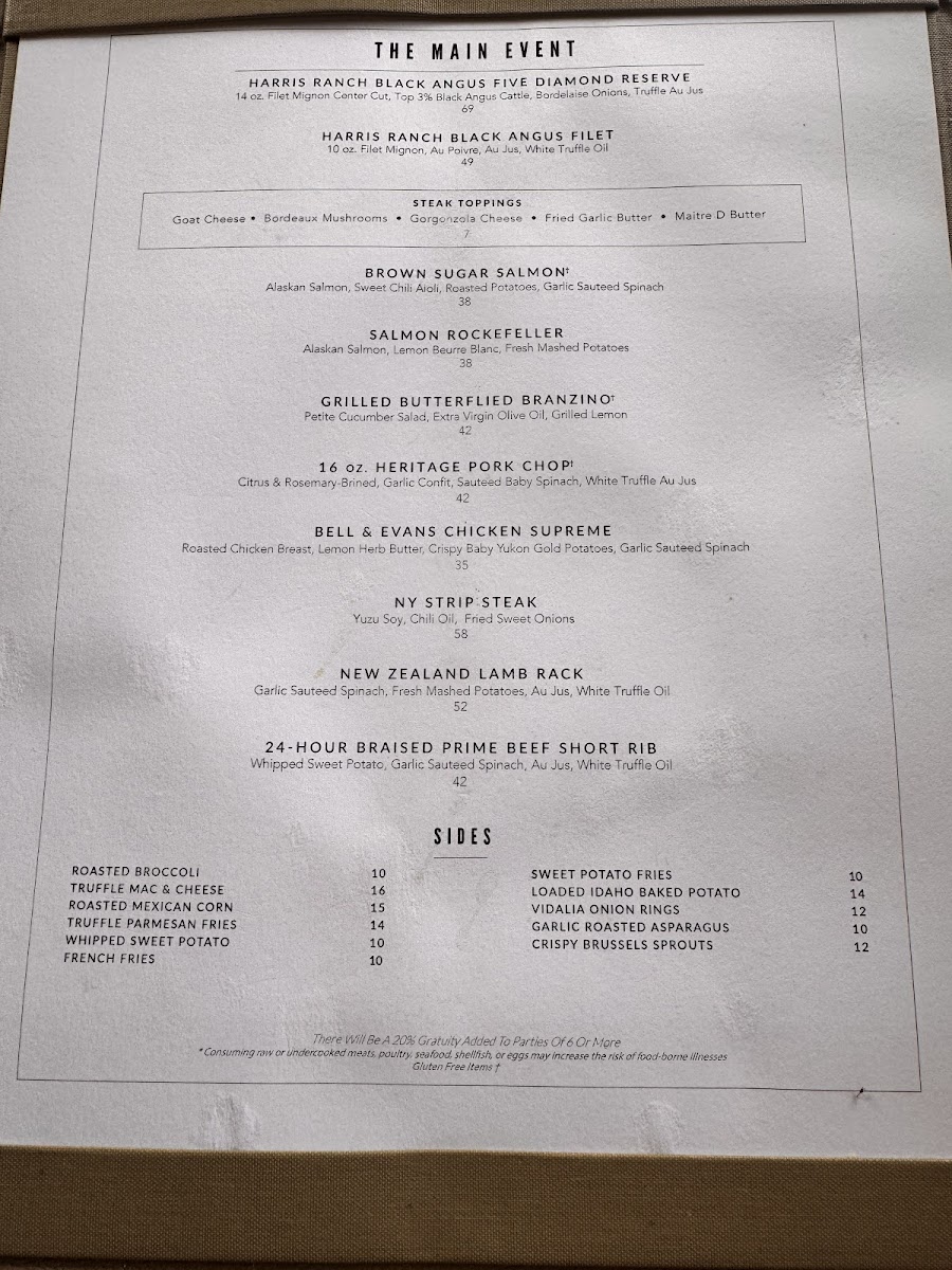 Chef Adrianne's Vineyard Restaurant and Bar Photo Menu 3