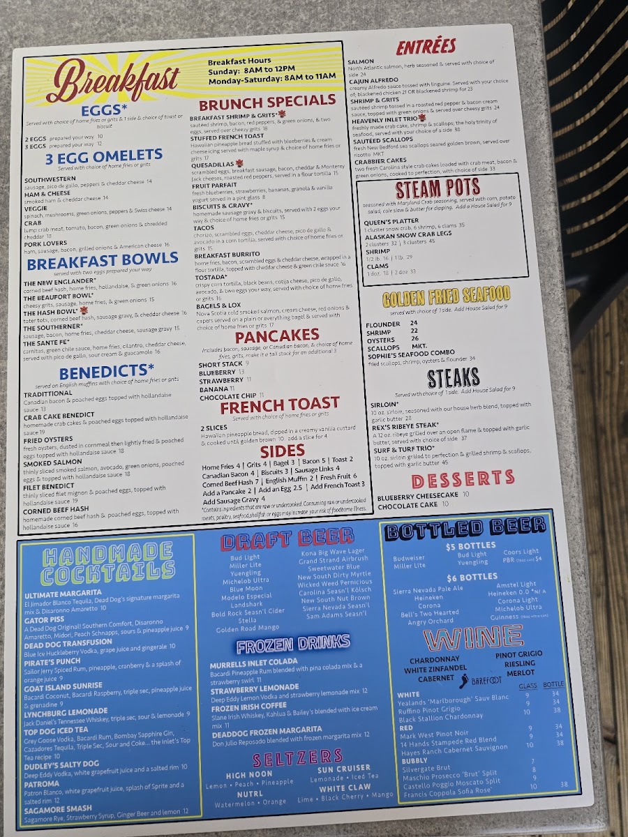 Dead Dog Saloon Photo Menu 1