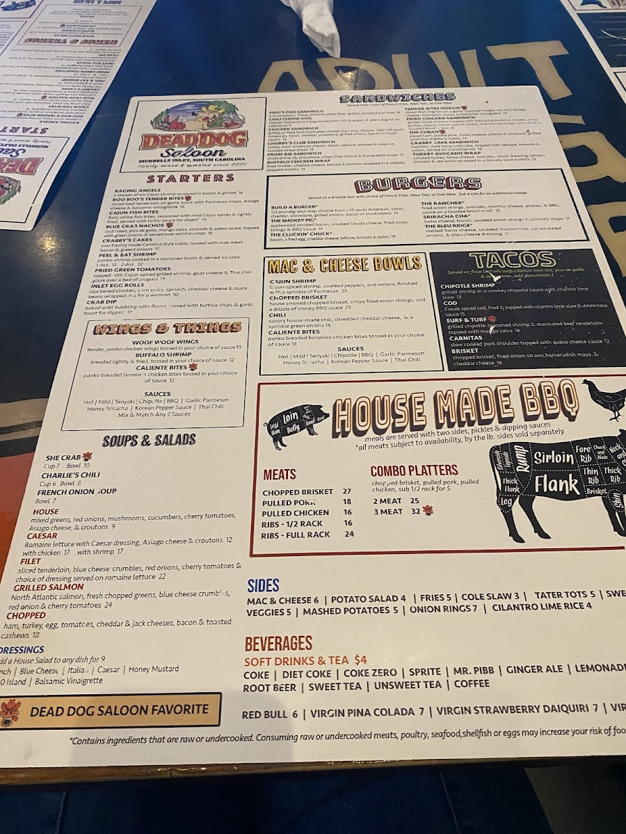 Dead Dog Saloon Photo Menu 10