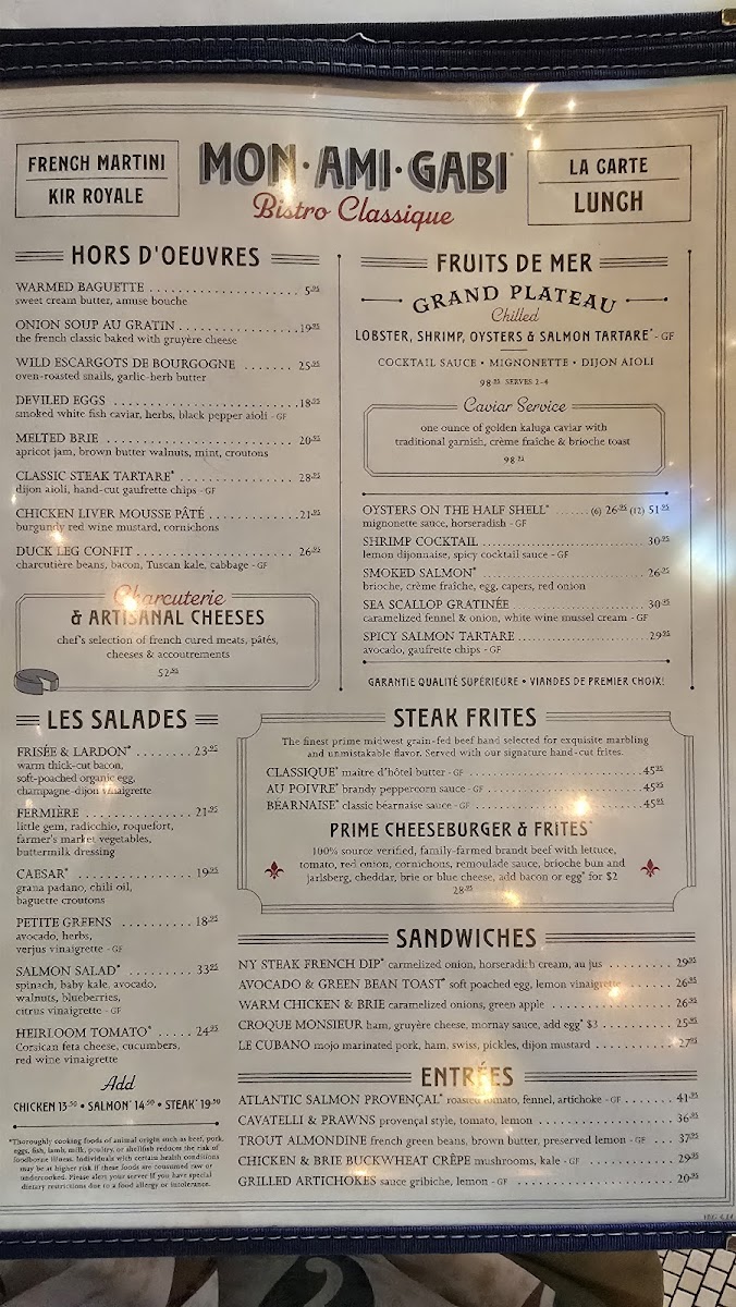 Mon Ami Gabi Photo Menu 3