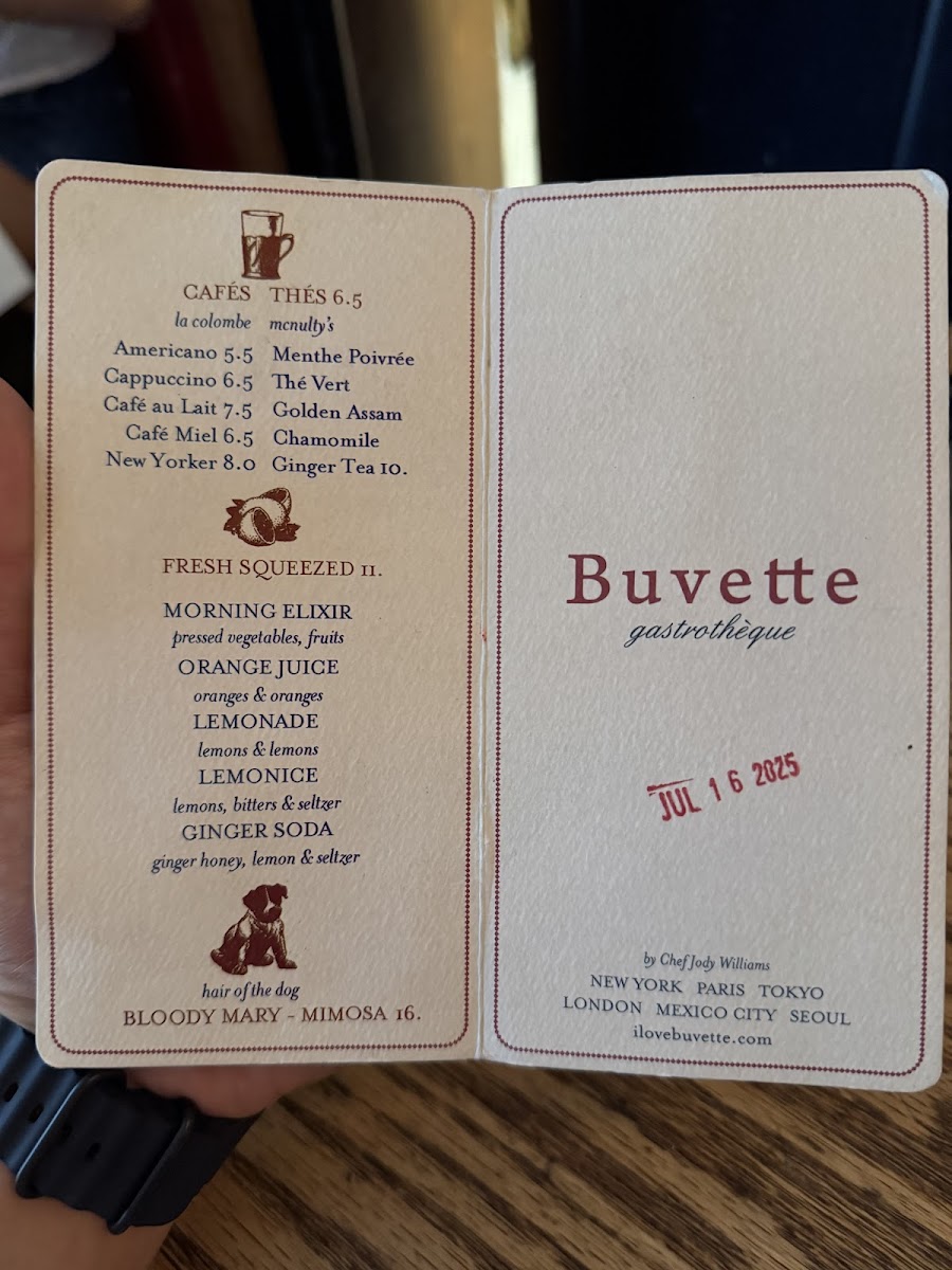Buvette Photo Menu 9