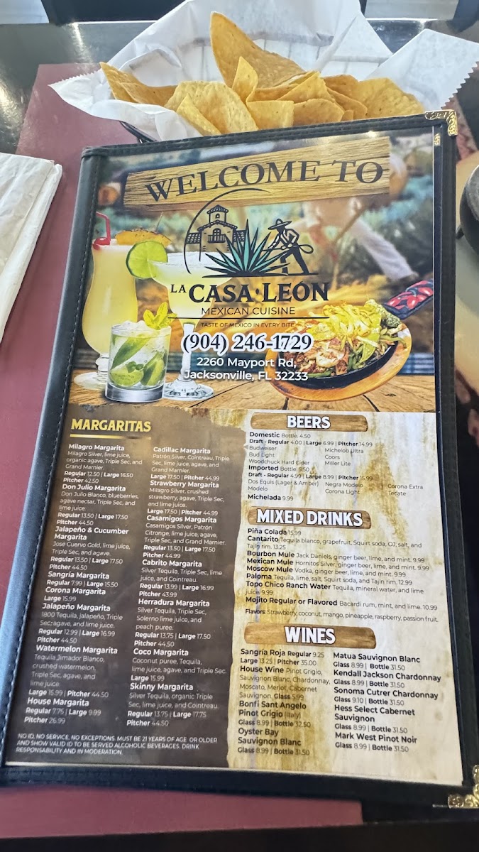 Casa Leon Photo Menu 4