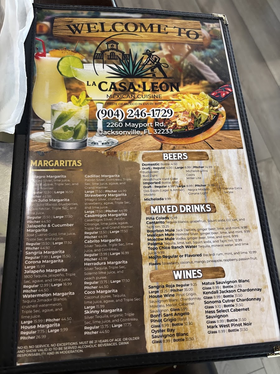 Casa Leon Photo Menu 5