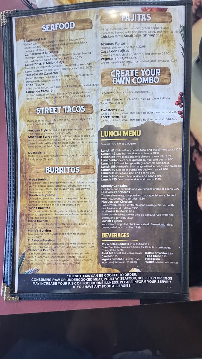 Casa Leon Photo Menu 6