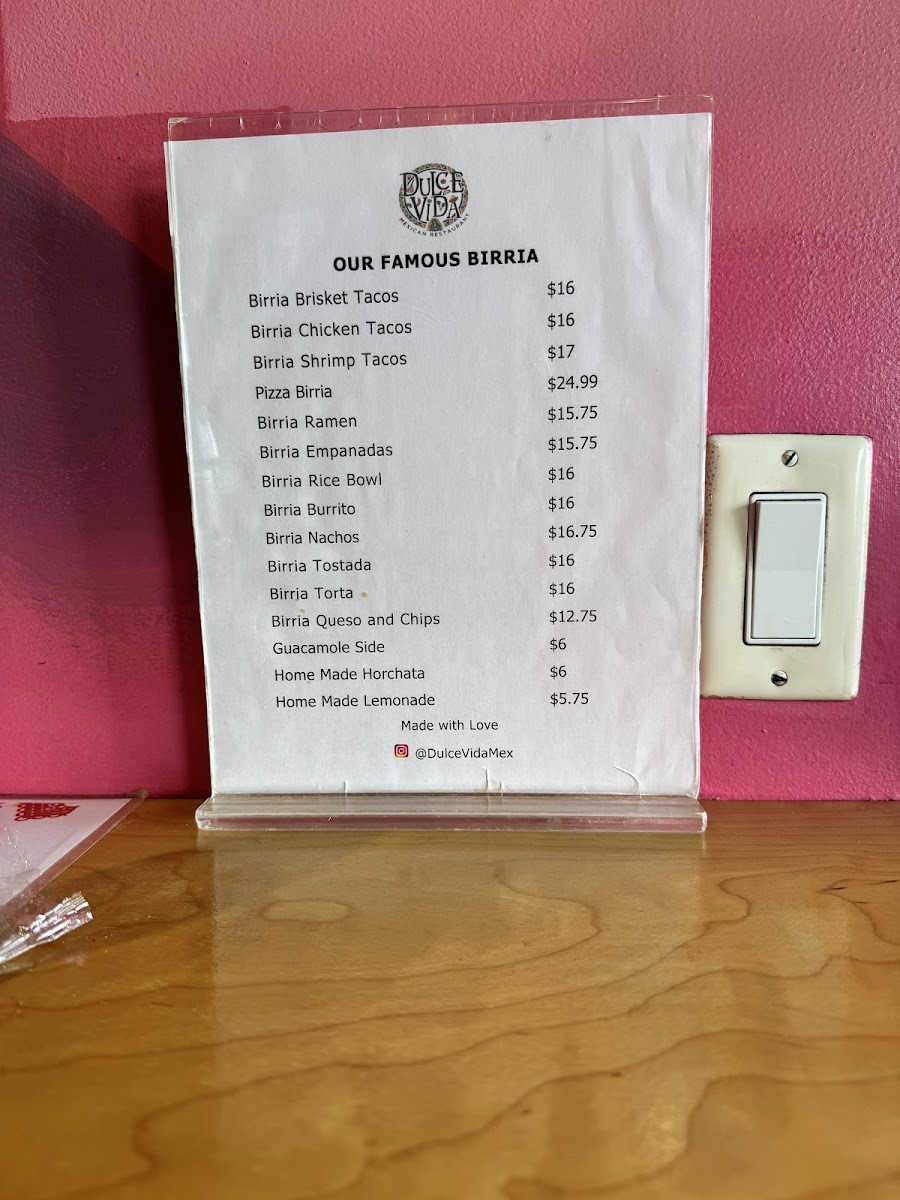 Dulce Vida Mexican Restaurant Photo Menu 7