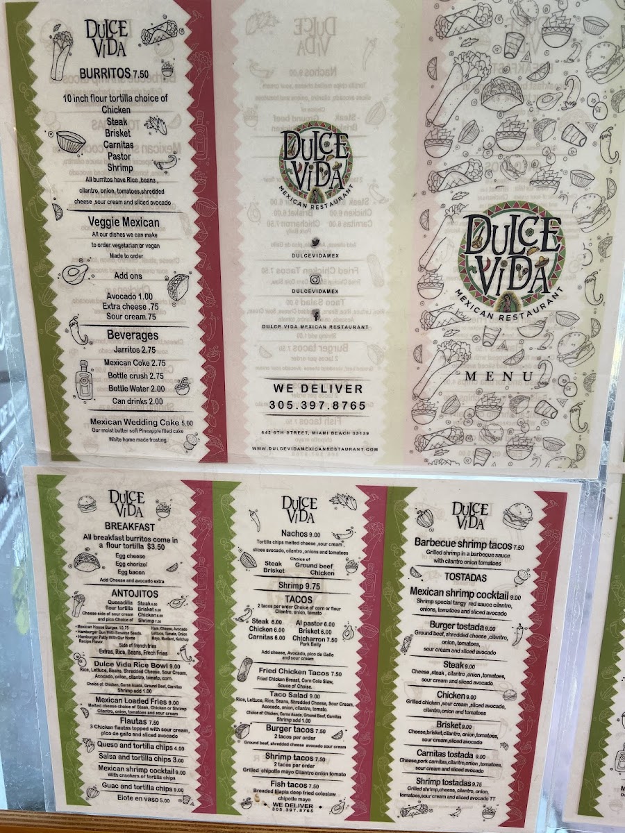 Dulce Vida Mexican Restaurant Photo Menu 9