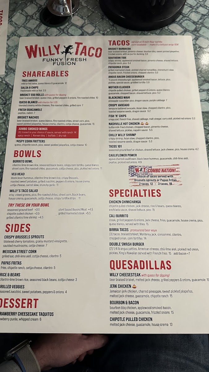 Willy Taco Photo Menu 5