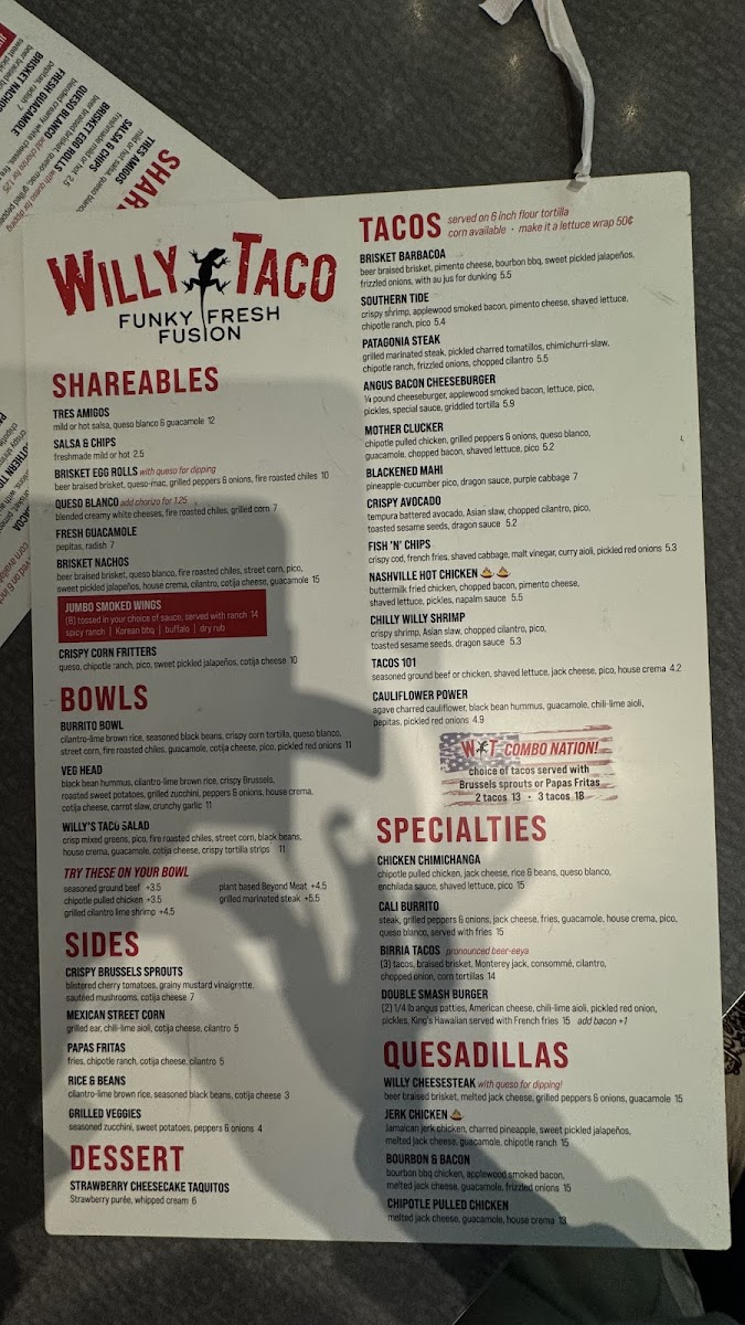 Willy Taco Photo Menu 8