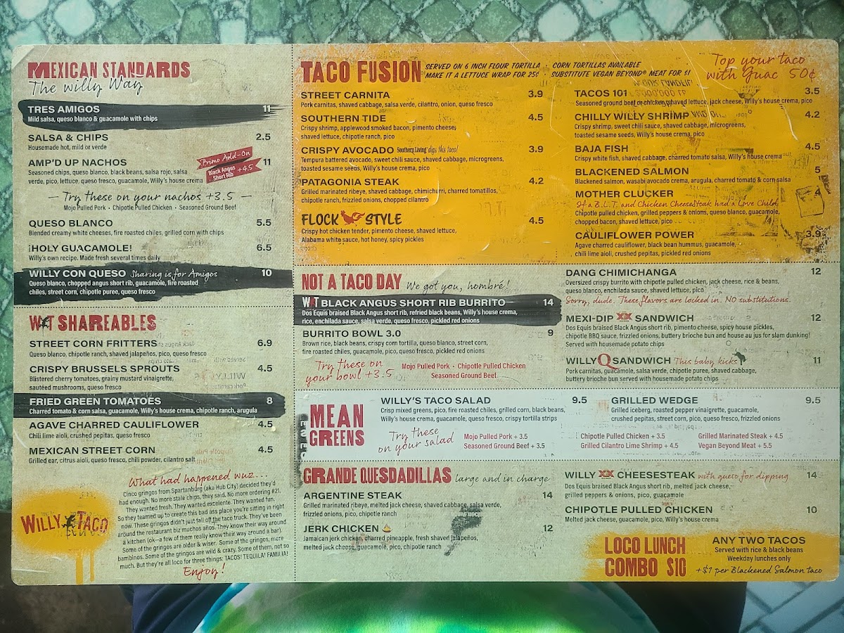 Willy Taco Photo Menu 9