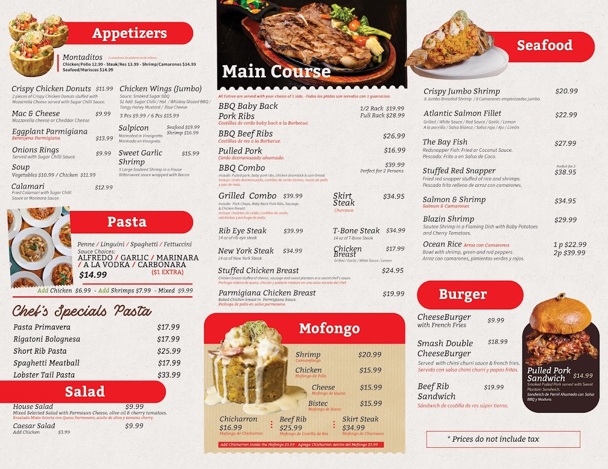 Sugar Restaurant Photo Menu 1