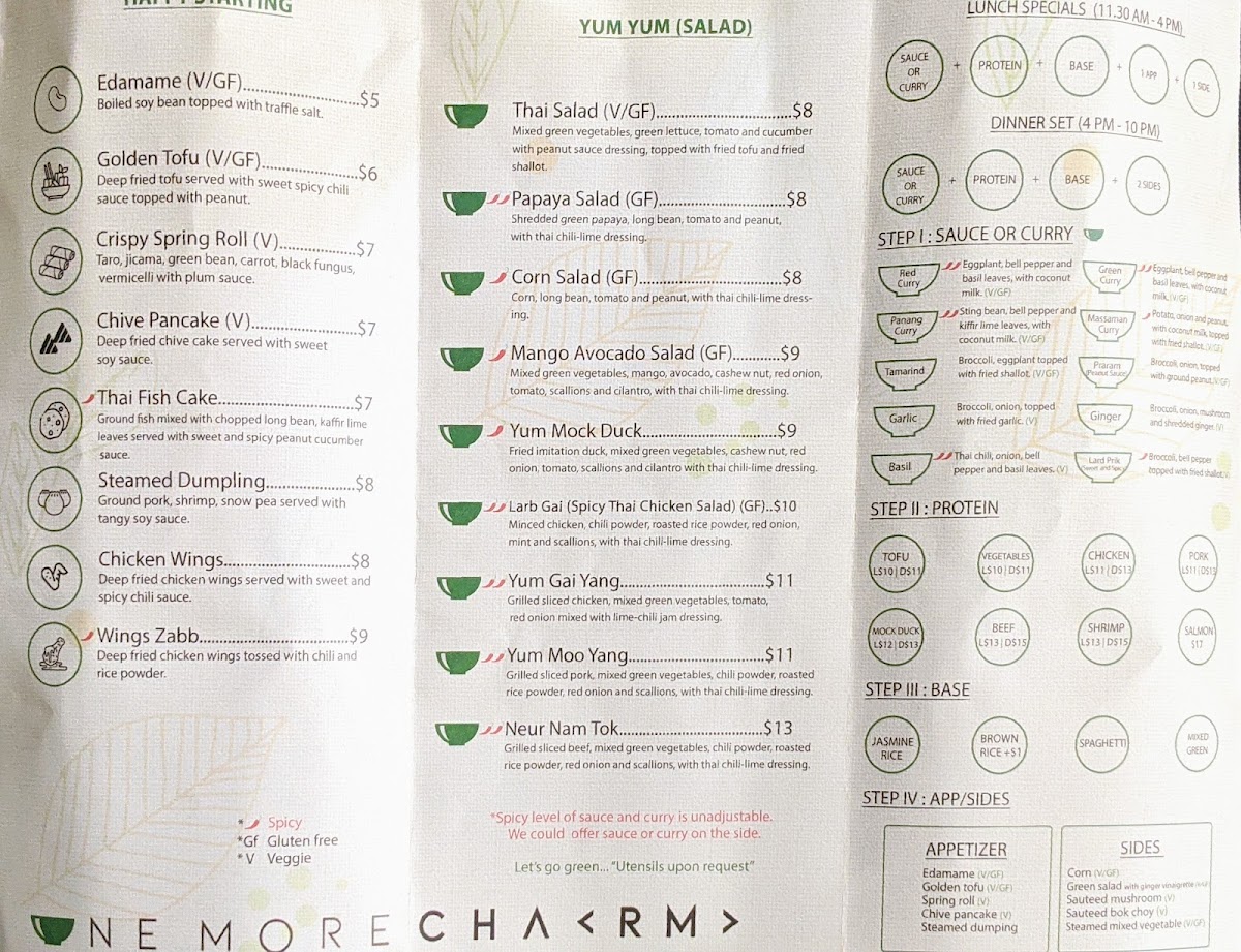 One More Charm Thai Restaurant Photo Menu 5