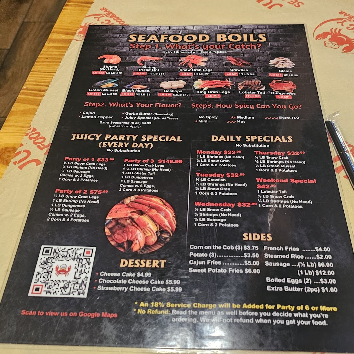 Juicy Seafood & Bar Photo Menu 1