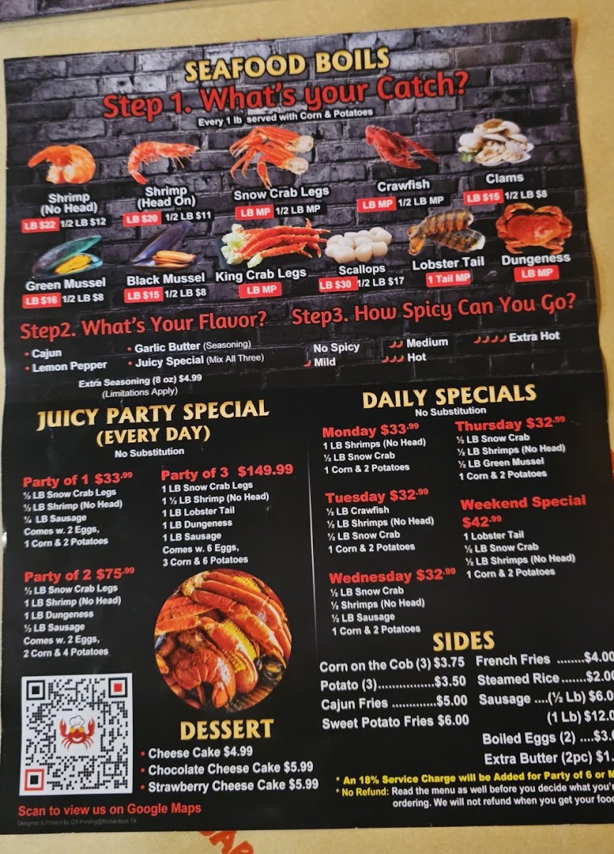Juicy Seafood & Bar Photo Menu 3