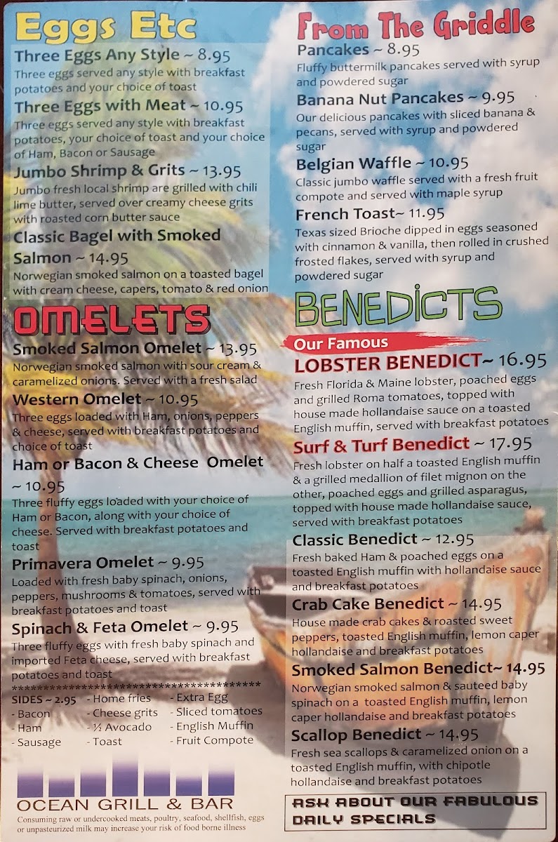 Ocean Grill & Bar Photo Menu 3