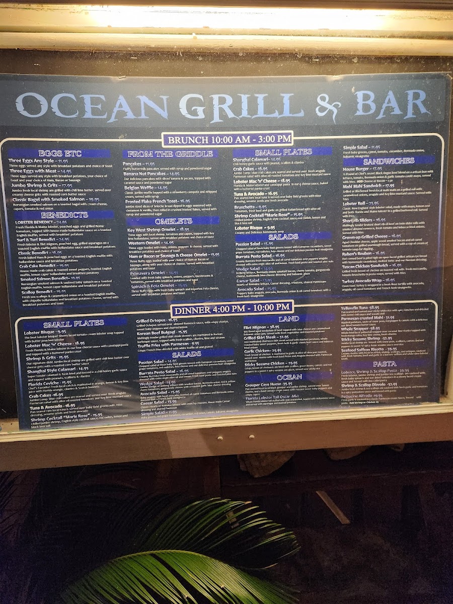 Ocean Grill & Bar Photo Menu 4