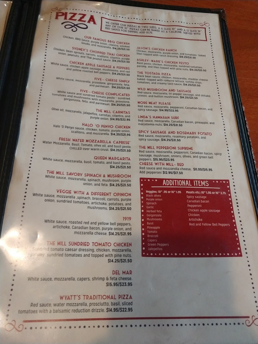 The Mill Restaurant Photo Menu 8