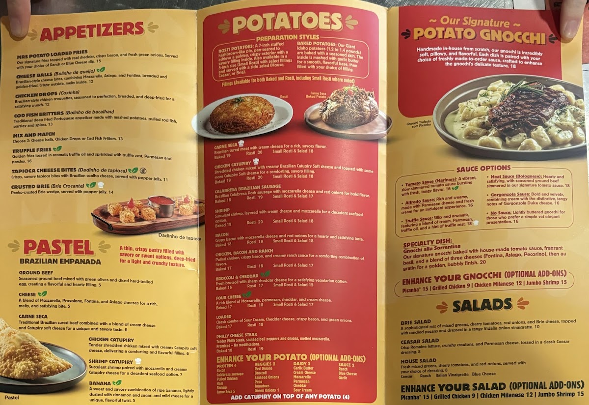 Mrs. Potato Restaurant Photo Menu 4