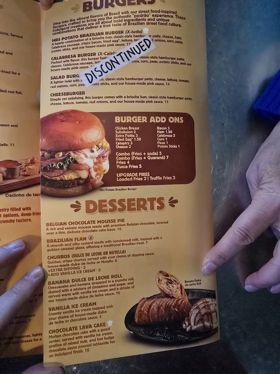 Mrs. Potato Restaurant Photo Menu 9