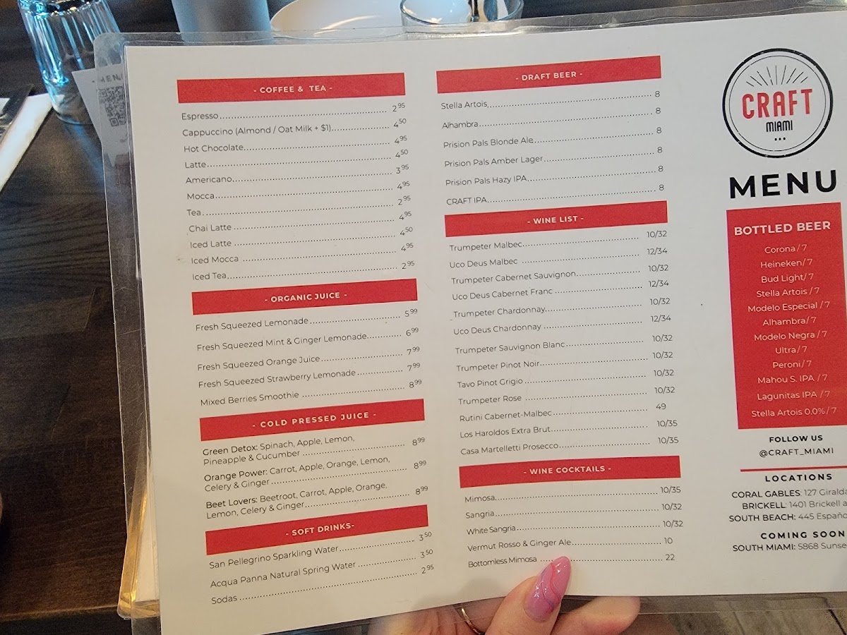CRAFT Bayside Photo Menu 10