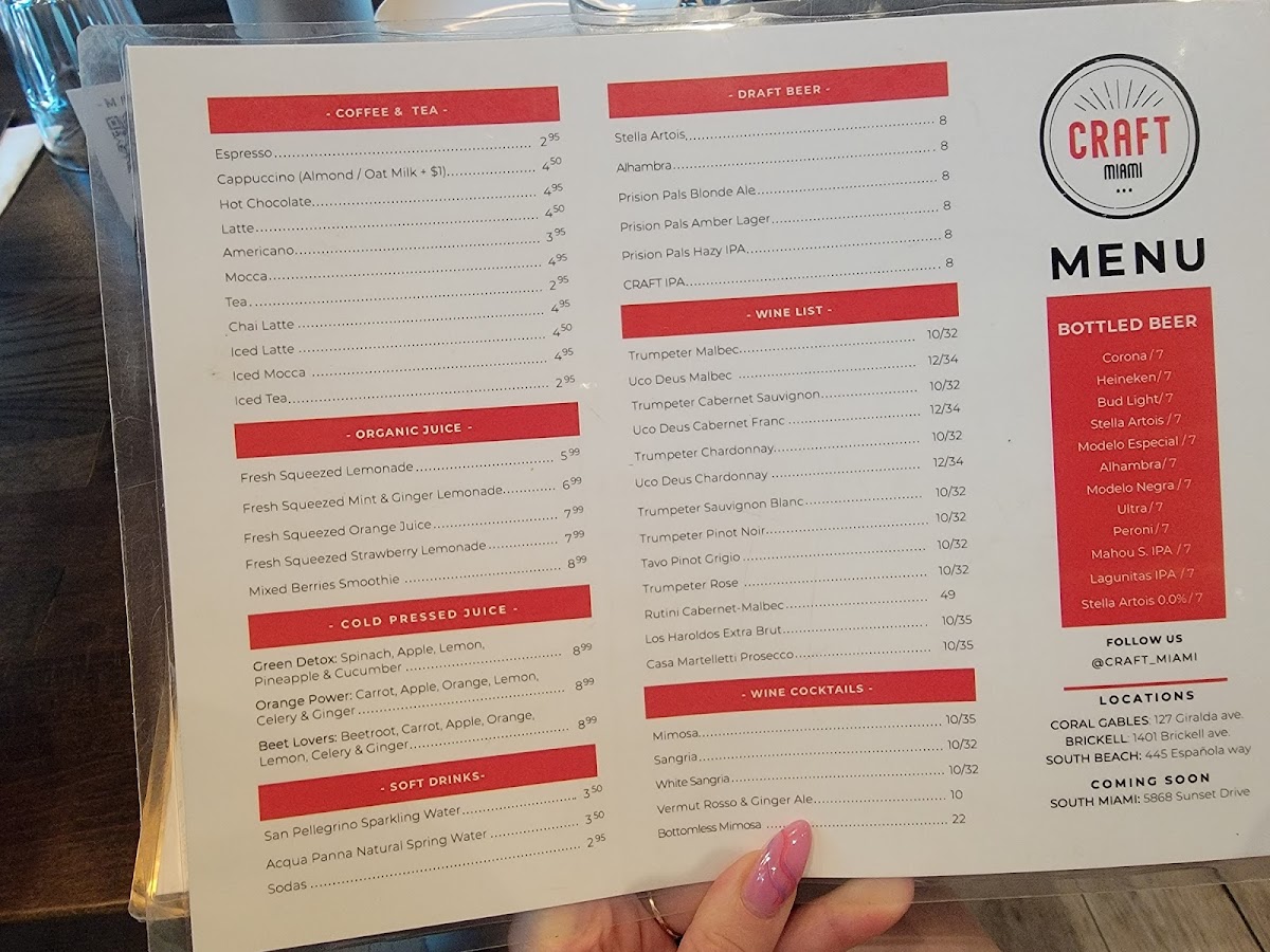 CRAFT Bayside Photo Menu 7
