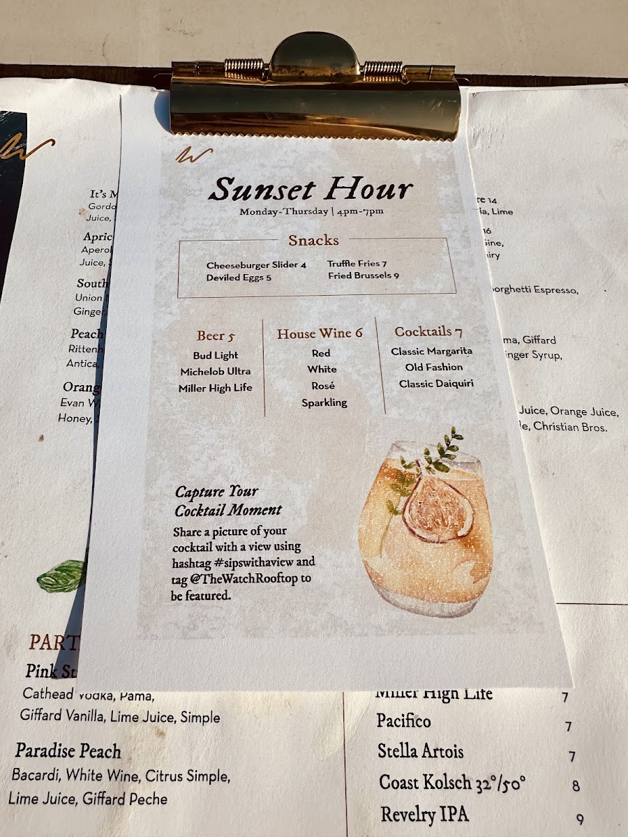 The Watch Rooftop Kitchen and Spirits Photo Menu 3