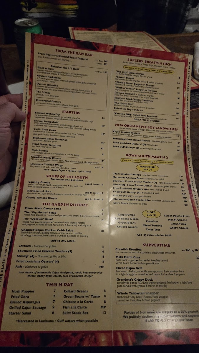 Shuck N Dive Photo Menu 3